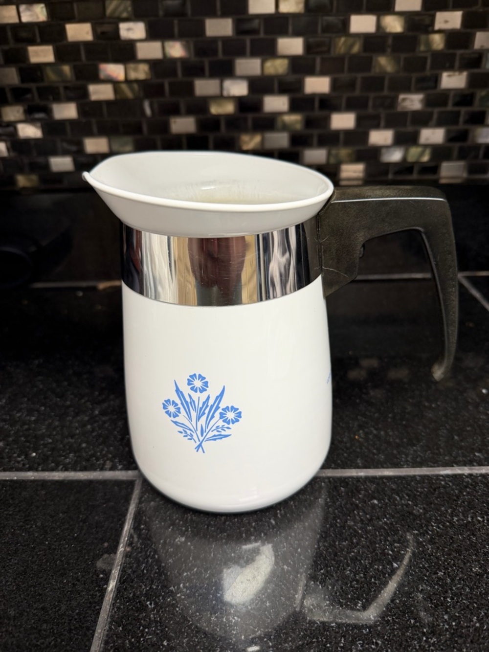 Corning Ware P-124 4 cup Blue Cornflower Percolator Pot